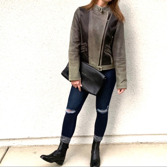 Tommy Hilfiger Jackets & Blazers - Tommy Hilfiger customized ombré leather jacket